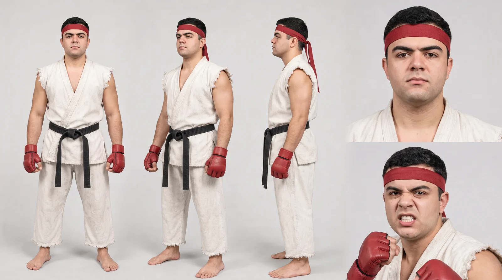 Model sheet do Luquet4 como Ryu